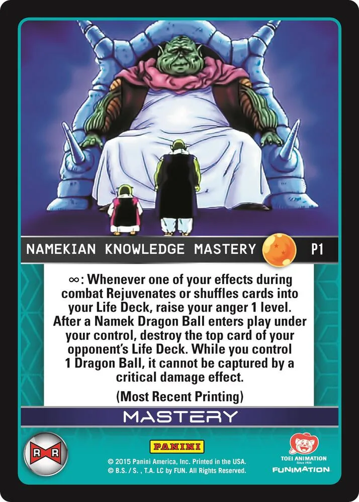 EVO-P1 Namekian Knowledge Mastery