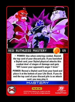 EVO-S25 Red Ruthless Mastery (High Tech Foil)