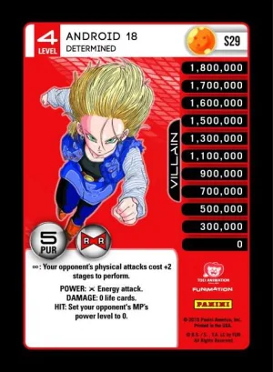 EVO-S29 Android 18 - Determined (Rainbow Foil)
