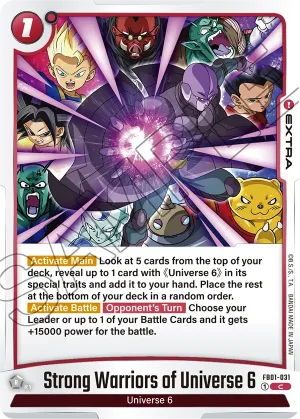 FB01-031 Strong Warriors of Universe 6