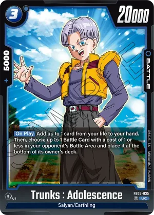 FB05-035 Trunks : Adolescence