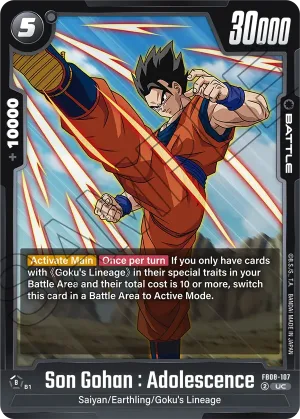 FB08-107 Son Gohan : Adolescence