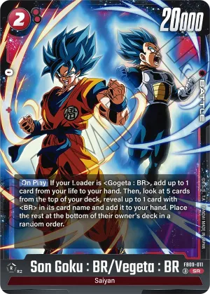 FB09-011 Son Goku : BR/Vegeta : BR