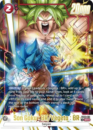 FB09-011 Son Goku : BR/Vegeta : BR (Alt art)