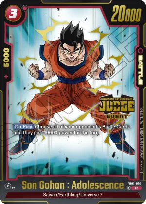 FB01-016 Son Gohan : Adolescence (Alt art)