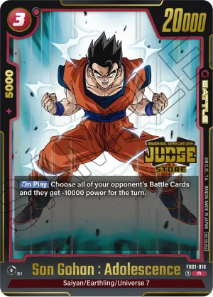 FB01-016 Son Gohan : Adolescence (Parallel)