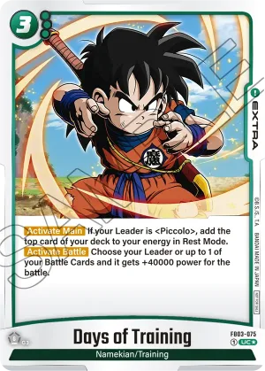 FB03-075 Days of Training (Alt art)