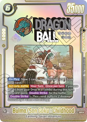 SB01-057 Bulma/Son Goku : Childhood (Alt art)