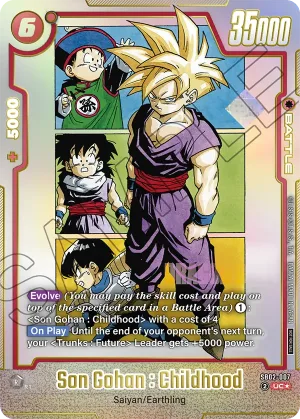 SB02-007 Son Gohan : Childhood (Alt art)