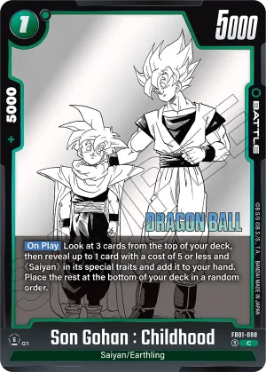 FB01-088 Son Gohan : Childhood (Alt art)