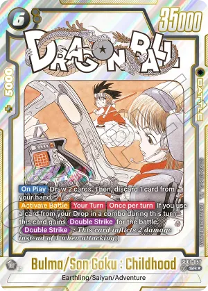 SB01-057 Bulma/Son Goku : Childhood (Alt art)