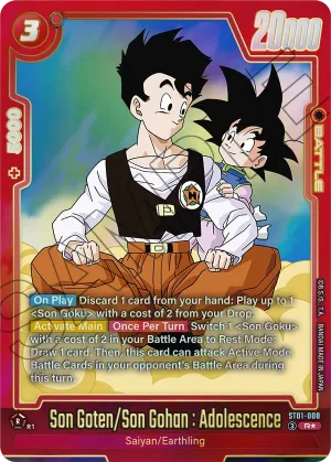 ST01-008 Son Goten/Son Gohan : Adolescence (Alt art)