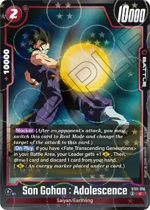 ST01-010 Son Gohan : Adolescence (Parallel)