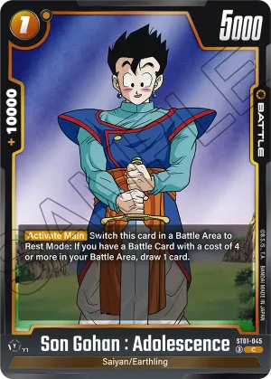 ST01-045 Son Gohan : Adolescence
