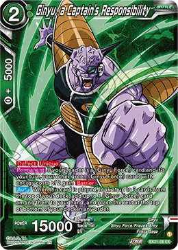 EX21-08 Ginyu, a Captain's Responsibility