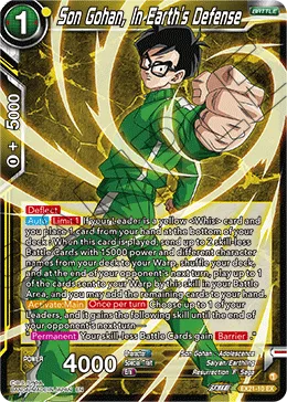 EX21-10 Son Gohan, In Earth's Defense