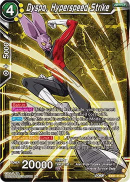 EX21-11 Dyspo, Hyperspeed Strike