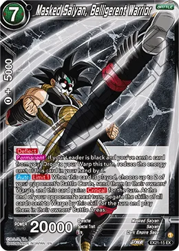 EX21-15 Masked Saiyan, Belligerent Warrior