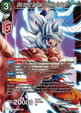 EX21-21 Ultra Instinct Son Goku, Unthinking Onslaught