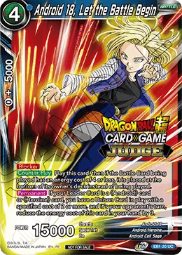 EB1-20 Android 18, Let the Battle Begin (Promo)