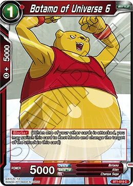 BT1-019 Botamo of Universe 6 (Parallel)