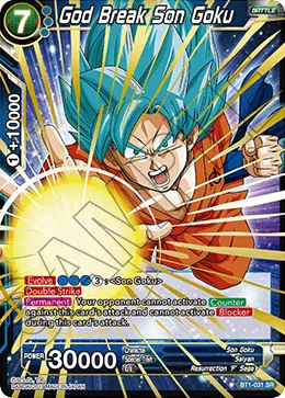 BT1-031 God Break Son Goku (Parallel)