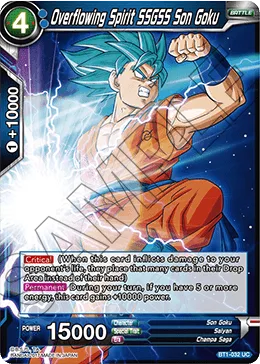 BT1-032 Overflowing Spirit SSGSS Son Goku