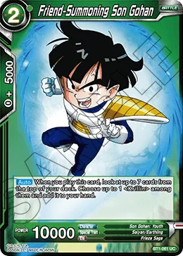 BT1-061 Friend-Summoning Son Gohan