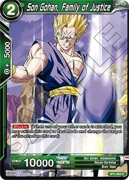 BT1-062 Son Gohan, Family of Justice