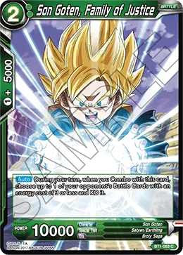 BT1-063 Son Goten, Family of Justice