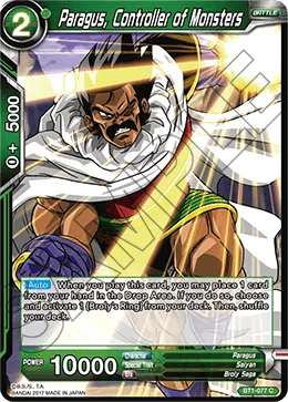BT1-077 Paragus, Controller of Monsters