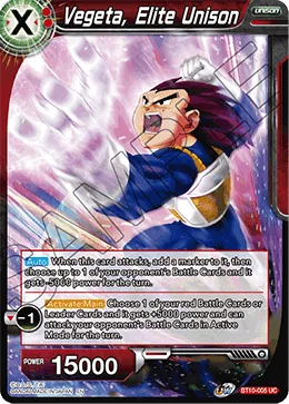BT10-005 Vegeta, Elite Unison