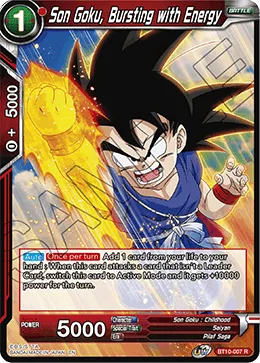 BT10-007 Son Goku, Bursting with Energy