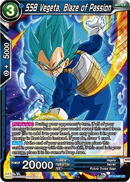 BT10-040 SSB Vegeta, Blaze of Passion (Promo)