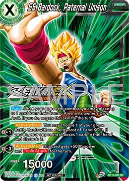 BT10-062 SS Bardock, Paternal Unison (Promo)
