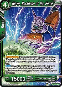 BT10-076 Ginyu, Backbone of the Force