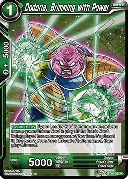 BT10-082 Dodoria, Brimming with Power