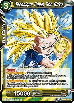 BT10-098 Technique Chain Son Goku