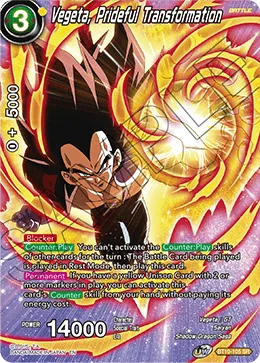 BT10-105 Vegeta, Prideful Transformation (Promo)