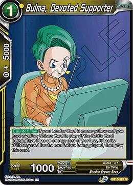 BT10-113 Bulma, Devoted Supporter