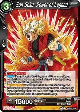 BT10-128 Son Goku, Power of Legend