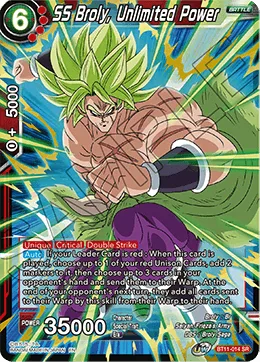 BT11-014 SS Broly, Unlimited Power