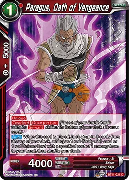BT11-021 Paragus, Oath of Vengeance