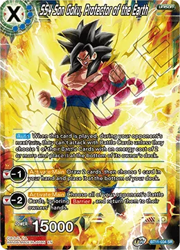 BT11-034 SS4 Son Goku, Protector of the Earth