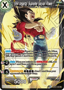 BT11-124 SS4 Vegeta, Supreme Saiyan Power