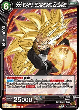 BT11-129 SS3 Vegeta, Unstoppable Evolution