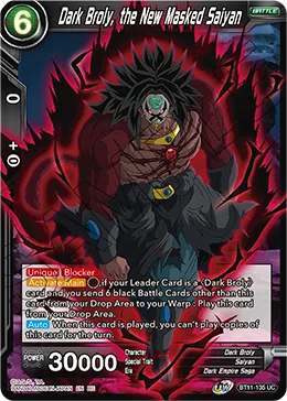 BT11-135 Dark Broly, the New Masked Saiyan (Promo)