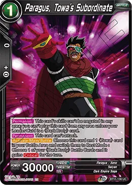 BT11-136 Paragus, Towa's Subordinate