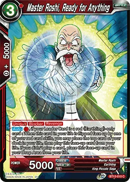 BT12-010 Master Roshi, Ready for Anything