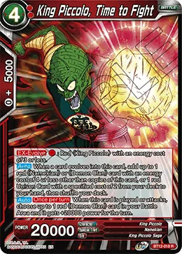 BT12-018 King Piccolo, Time to Fight